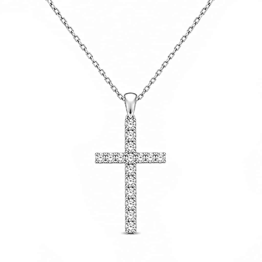 Diamond cross pendant
