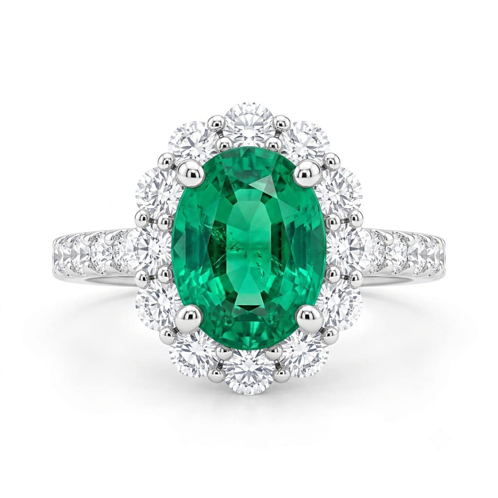Emerald engagement ring
