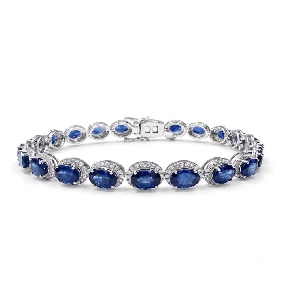 Sapphire and diamond bracelet