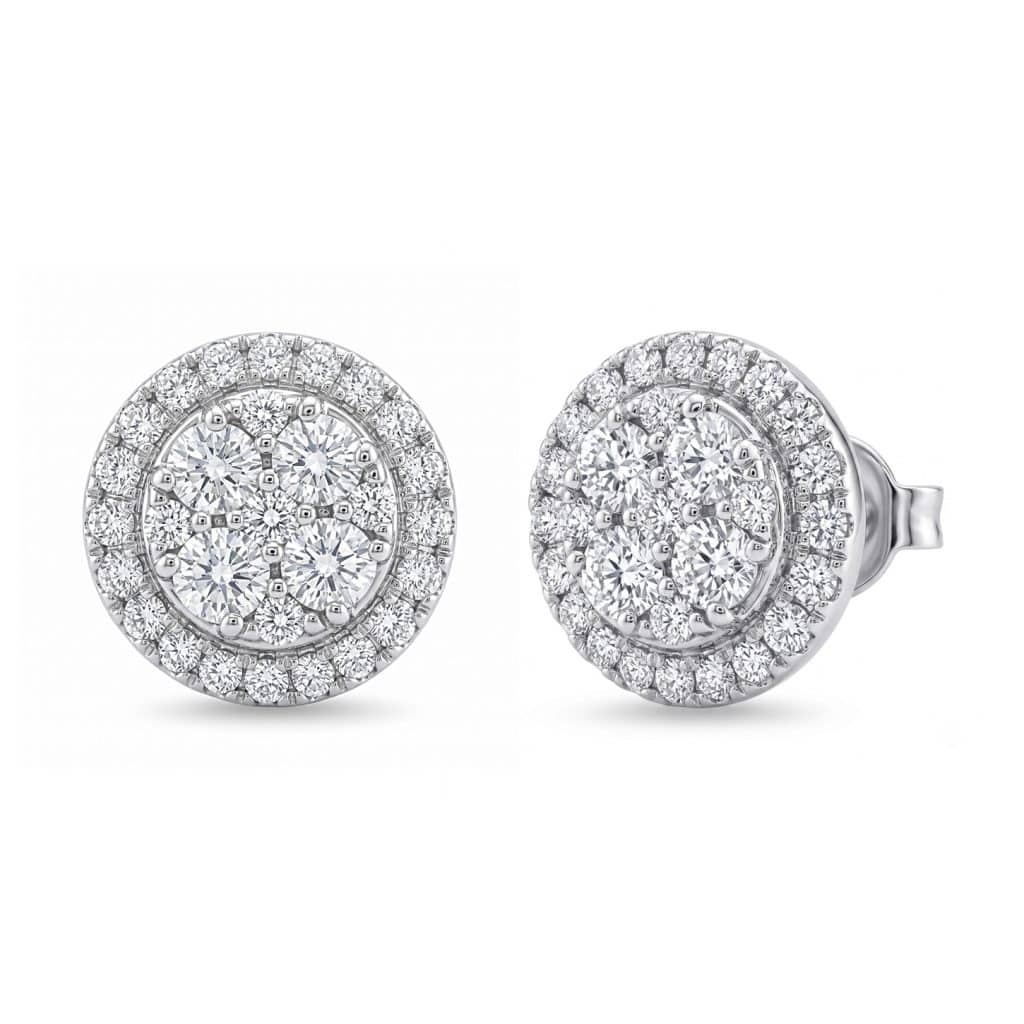 Cluster diamond studs
