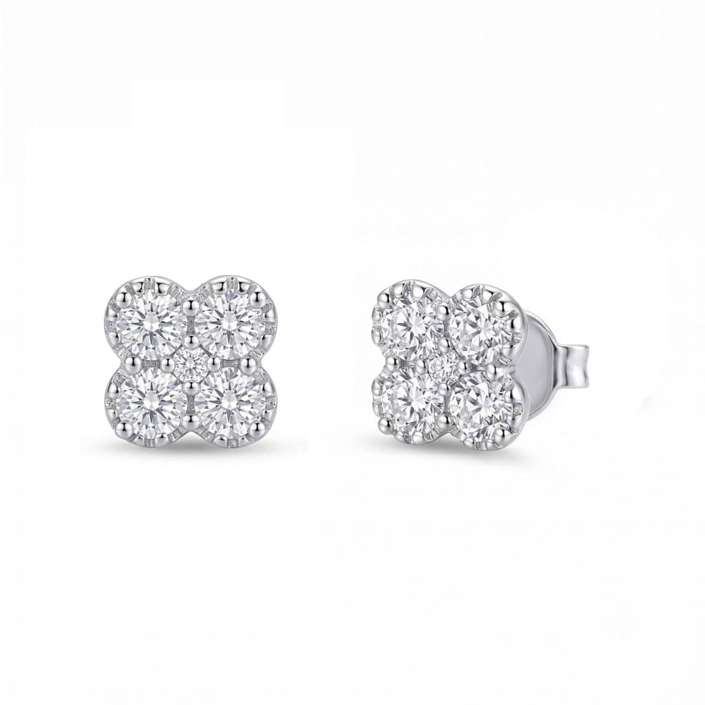 Cluster diamond studs