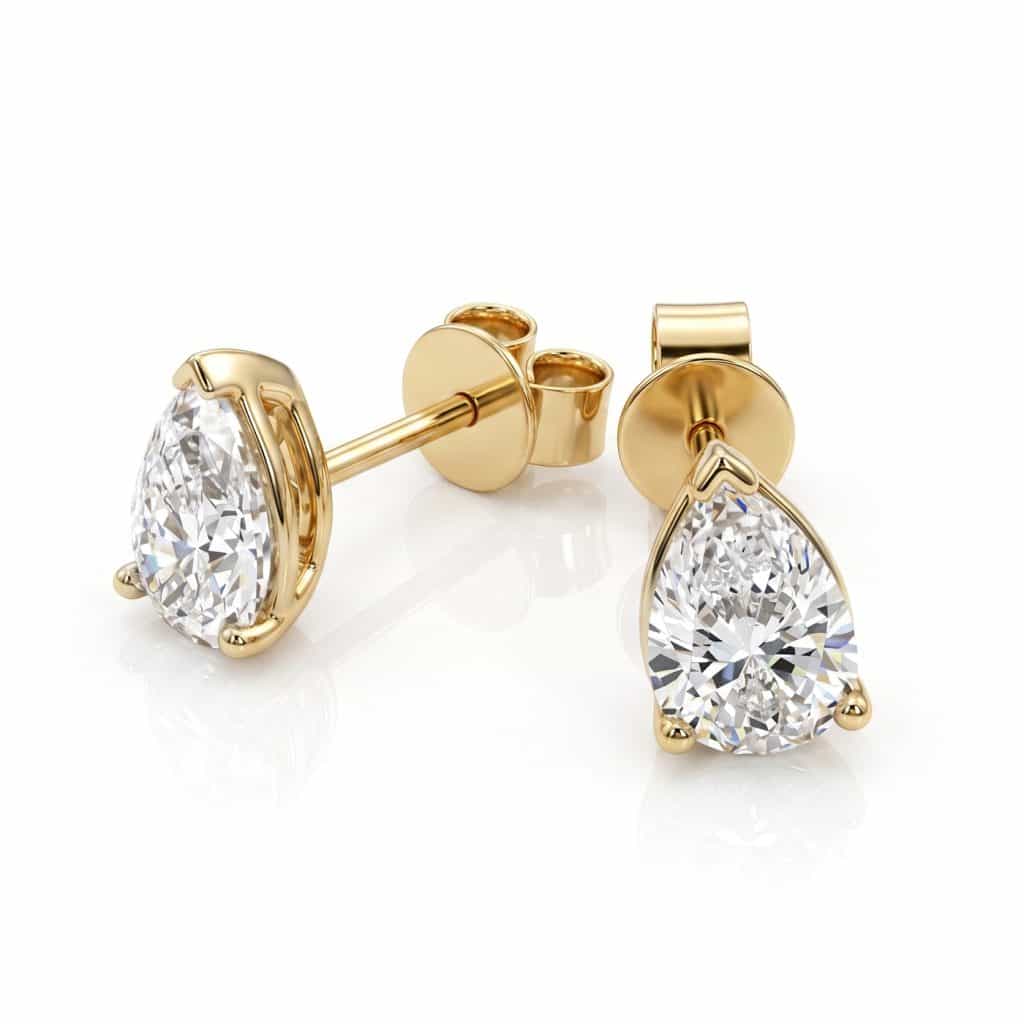 pear cut studs