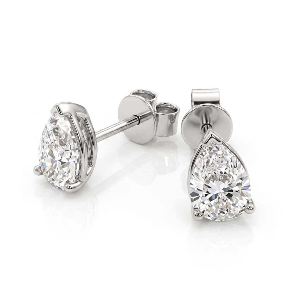pear cut studs