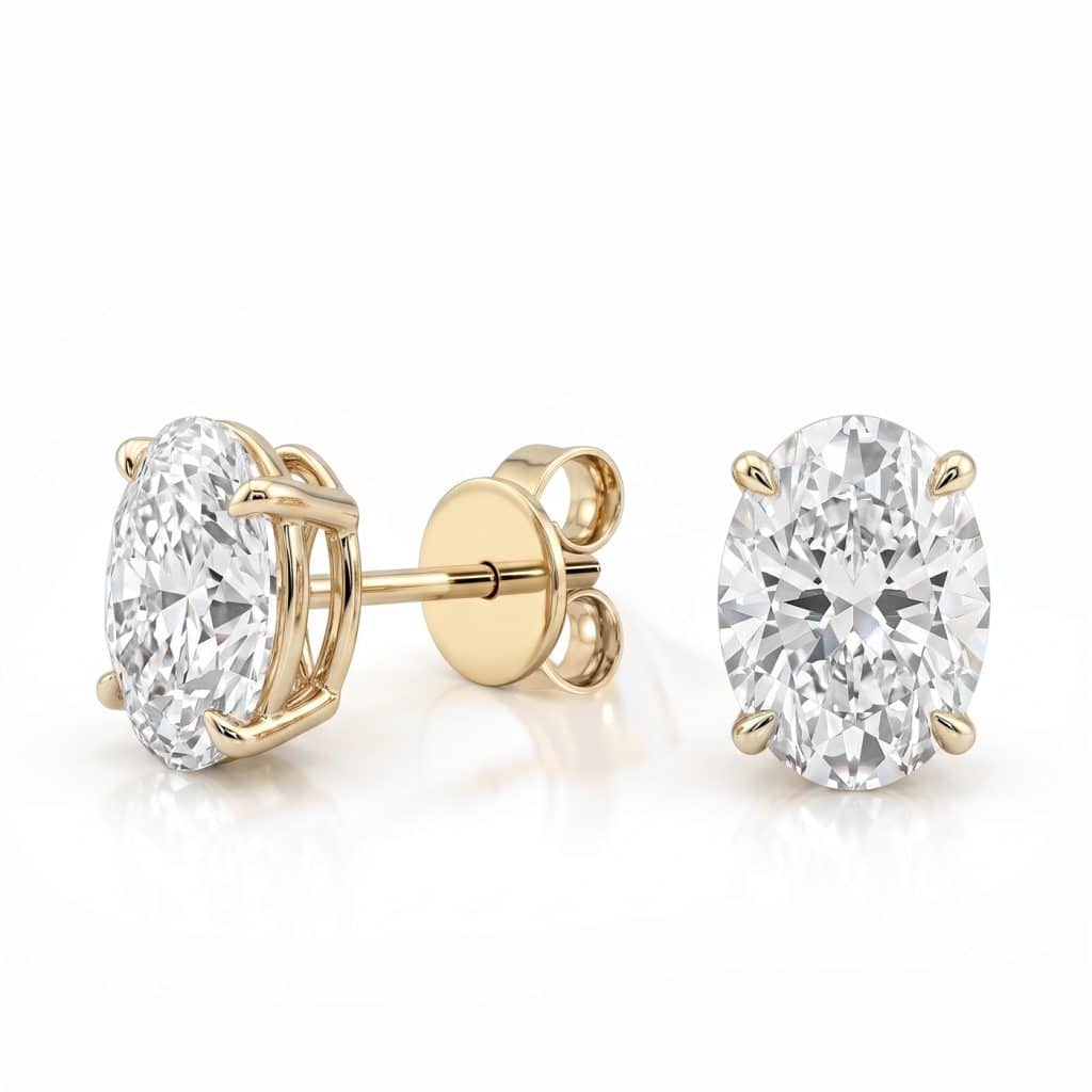 Lab grown diamond studs