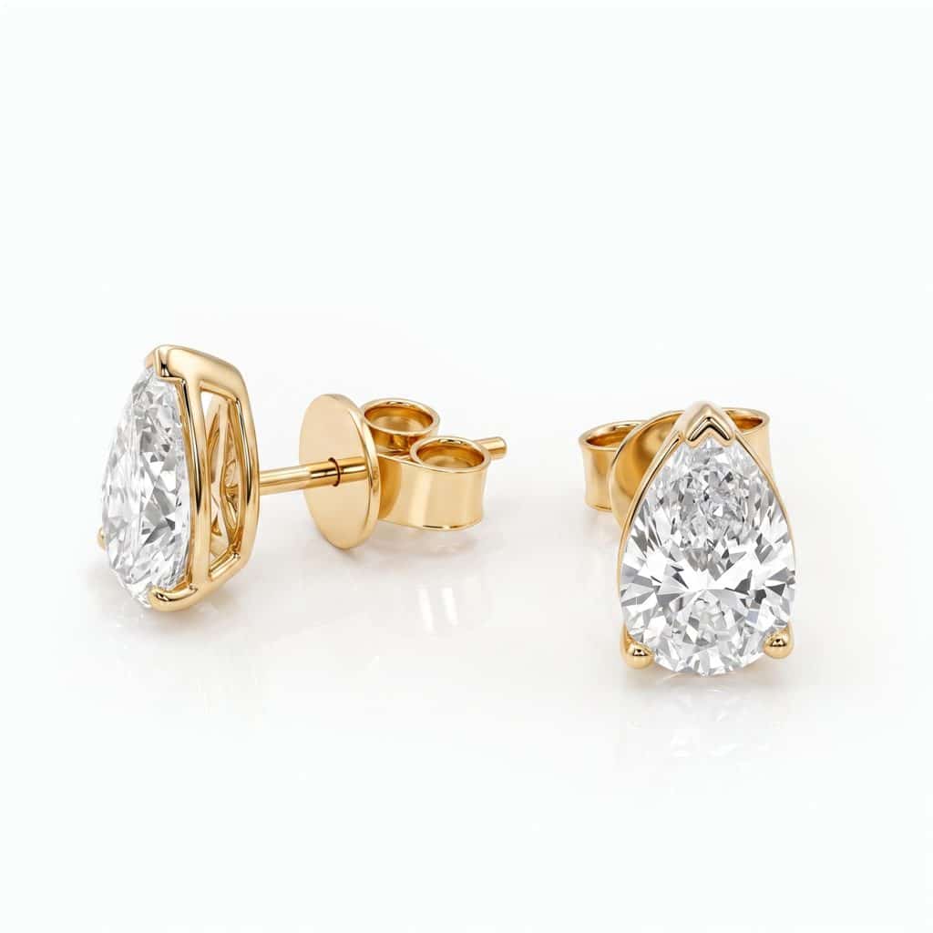 Lab diamond studs