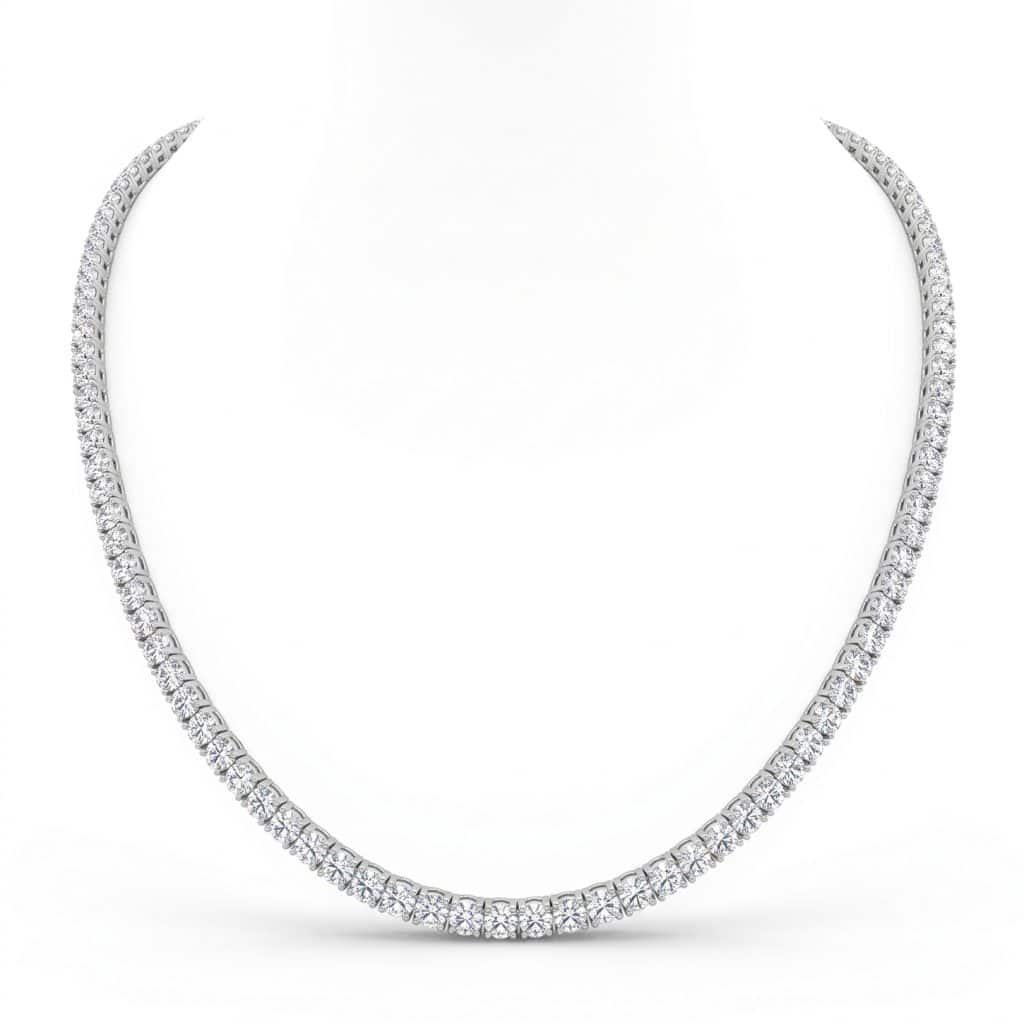 Lab diamond tennis necklace